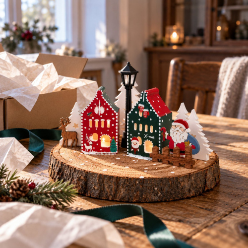 Baumscheibe "Santa kommt"