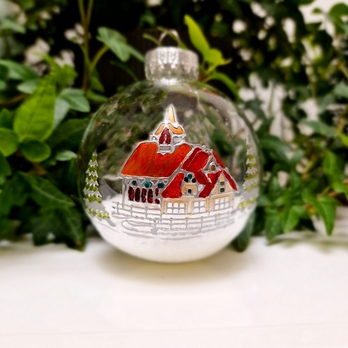 Christbaumkugel "Cottage"