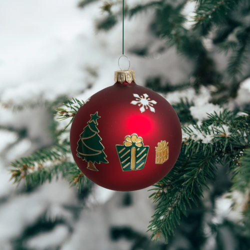 Christbaumkugel "Christbaum in Grün"