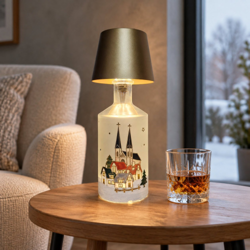 Lampe "Sankt Johann" runde Flasche