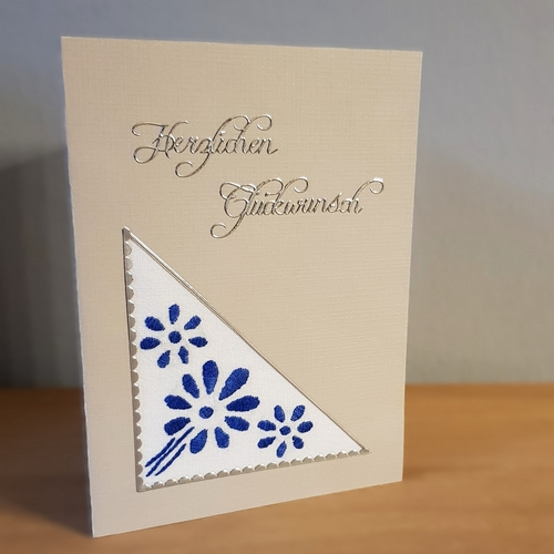 Grußkarte Herzlichen Glückwunsch 