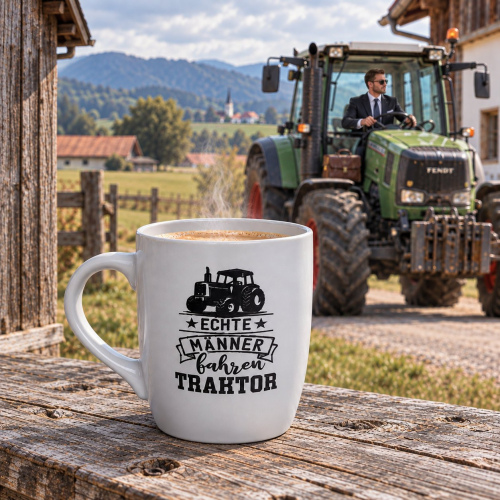 Tasse "Echte Männer fahren Traktor"